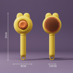 Multifunktsionaalne Eemaldab Aluskarva Koera Kassi Hari Masseerib Sasipundardega Juukseid Hari Lemmiklooma Karvakamm Isepuhastuv Lemmiklooma Hooldushari kollane