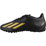 Adidas Deportivo 2 &uuml;mmarguse peaga logo TF (Kummist naastud) K&otilde;va platsi kunstmurukattega jalgpallisaapad Ultra-Fiber Meeste jalgpallisaapad Must Kuld ID0874 42