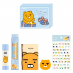 KAKAO FRIENDS P&otilde;hiline kirjatarvete kinkekomplekt &ndash; RYAN, 1 komplekt (Ametlik Korea toode)