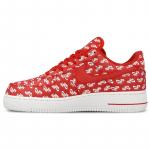 Nike Air Force 1 Low 07 Qs 'All Over Logo Red' Tossud AH8462-600 38.5