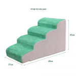 Lemmikloomitrepid ja kaldtee: Eemaldatavad, Pestavad Vahtast Astmed Kassidele ja Koertele, Ideaalne Voodite ja Diivanite jaoks