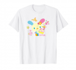 Usahana koogiga T-s&auml;rk valge