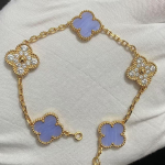 Uus versioon Neljaleheline ristik Viie &otilde;iega k&auml;ev&otilde;ru Naturaalne punane ahhaat Valge p&auml;rlmutter K&auml;ev&otilde;ru Naiste laserk&auml;ev&otilde;ru V Gold