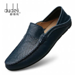 Itaalia Suvised Augudega Kingad Meestele Vabaaja Luksusbr&auml;nd Ehtne Nahk Mokassiinid Meestele Hingavad Paadikingad Slip-On Mokassiinid 37