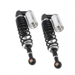 Paar 340mm Mootorratta Amortisaator Tagavedrustusvedru Universaalne ATV-le, SUV-ile Black Silver