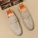 Mood Suurbritannia Retro Meeste Terava Otsaga Suede Lamedad Kingad Ehtne Nahk Kingad Vabaaja Penny Loaferid Formaalne Kleidi Jalan&otilde;ud Sapatos Tenis Masculino 38