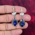Lapis Lazuli 925 Sterlingh&otilde;be K&otilde;rvar&otilde;ngad, K&auml;sitsi valmistatud V&auml;&auml;riskividega Ehted, Kingitused Naisele Uued K&otilde;rvar&otilde;ngad 2.36 Inches