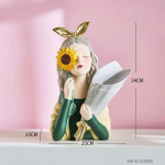 Esteetiline vaiguga p&auml;evalillet&uuml;druku vaas Loomingulised lilleseaded T&uuml;drukute modelleerimine Kodu Veranda lauakaunistus Kuiv lillevaas