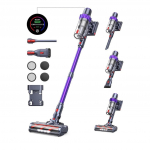 Buture VC70 Juhtmeta K&auml;eshoitav Tolmuimeja 38KPA K&otilde;rge Imemisv&otilde;imsus 450W Mootor Smart Home Cleaning LED Puuteekraaniga Tolmuimeja lilla