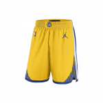 Jordan NBA Golden State Warriors Logo Prindiga Elastsed V&ouml;&ouml;kohaga Spordikad Meeste l&uuml;hikesed p&uuml;ksid Kollased CV9560-728 L