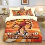 Multikas ai Ajum&auml;danik Tung Tung Sahur Voodipesukomplekt Magamistoa Kaunistus Tekikott Padjap&uuml;&uuml;r T&auml;iskasvanud Poiss T&uuml;druk &Uuml;ksik Kahekordne Suur Suurus 135x200cm-2pcs