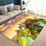 3D Minu Maailma Ehitusm&auml;ng Multikas Vaip Vaip Elutuppa Magamistuppa Kodu Diivani Kaunistus, Laste M&auml;ngimine Libisemisvastane P&otilde;randamatt 120x160cm( 47x62in )