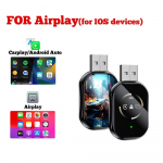 Q1O 3IN1 Auto AI Box Juhtmega traadita Carplay jaoks Airplay MirrorLinki jaoks Nutikas Dongle Bluetooth WiFi Android Auto Adapter v&auml;rske &otilde;hu v&auml;rv