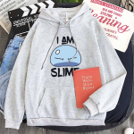See Kord, Kui Ma Sain Reinkarneerunuks Limaks Kapuutsiga Sviiter Naistele/Meestele Harajuku Kawaii Rimuru Tempest L&otilde;tv Vabaaja &Uuml;legabariidilised Kapuutsikad L gray