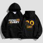S&uuml;gis Talv Curry Korvpalli Huppar Golden State Warriors Stephen Curry Must Meeste Naiste Fliis Soe Kapuutsiga Spordi Huppar Topp S