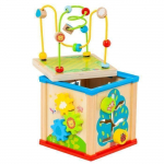 Cube d'activit&eacute;s en bois - MOLTO - 5 pi&egrave;ces - Multicolore - D&eacute;veloppement motricit&eacute; - 18 mois et plus puhas