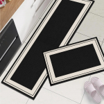 2 tk Moodne luksuslik silikageeliga vaip K&ouml;&ouml;k Veeimav libisemisvastane p&otilde;randamatt Vannituba jalapadi Kodu kaunistus 40x60and40x120cm