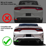 Tagumine hajuti &uuml;hildub 20152025 Dodge Charger SRT V3 stiiliga, v&auml;rvimata must PP splitter, kaitseraua lipspoiler t&auml;iustatud A jaoks United States