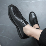 Moodsad Nahast Jalan&otilde;ud Vabaaja &Auml;rijalatsid Meestele Elegantsed Tenis De Hombre Mokassiinid Mokassiin Tenis Caballero Disainer 44 must