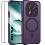Coque + 2 Verres Tremp&eacute;s pour Xiaomi Redmi Note 15 Pro 5G - Protection avec Vitre Cam&eacute;ra - Violet