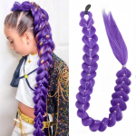 32-tolline punutud lillakate juustega hobusesaba s&auml;deleva juuksesalkudega parukas Super pikendused L&auml;ikivad s&auml;delevad juuksed lastele j&otilde;uludeks Cosplay Rumi Hair 32inches