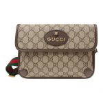 GUCCI Neo Vintage kollektsioon Tiigripeaga kaunistatud L&otilde;uendi ja Nahka segust Crossbody V&ouml;&ouml;kotid V&auml;ikesed Meeste Eebenipruun One Size-Basic Set (Bag+Dust Bag)