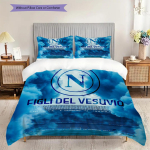 SSC Napoli Mustriga Voodipesu Tekikott Komplekt Tekikott Padjap&uuml;&uuml;r Kodu Dekoratsioon S&uuml;nnip&auml;evakingitus (1 * tekikott + 2 * padjap&uuml;&uuml;ri, ilma s&uuml;damikuta) 155x200cm