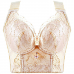 Naiste Push Up rinnahoidja pesu Seksikas rinnahoidja pitspesu rinnahoidja intiimne top Crop Top 3/4 tassi BH tasuta kohaletoimetamine naistele 34/75C beež