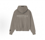 25SS Essentials Unisex Trendikas Metalltihendiga Fliisvoodriga Lukuga Huppari S&uuml;giseks/Talveks S