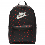 Nike Logo Tr&uuml;kiga T&otilde;mblukuga Sulgemisega Pol&uuml;ester Seljakott Naiste Seljakotid Must Punane HF6995-010 Black & Red