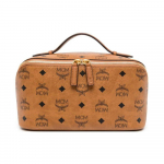 MCM Ottomar Visetos Messingist Riistvara Kahe T&otilde;mblukuga L&otilde;uendi ja Nahast T&otilde;mblukuga K&auml;ekott Kosmeetikakott Tualetitarvete Kott Naiste kotid Konjak MXZESTT06CO001 Basic Set (Bag+Dust Bag)