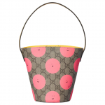 Gucci Smile P&auml;evalilletr&uuml;kiga GG Supreme L&otilde;uendist Koppkott Naiste k&auml;ekotid Tume-pruun Roosa 752356-FAER6-9783 Cut-Label,Basic Set (Bag+Dust Bag)