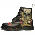 dr. Martens 1460 Metallica Unisex Tossud Must Valge Mitmev&auml;rviline 42244100 38