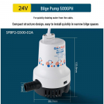 12V/24V DC sukeldatav mere-pilsipump kalastuspaatidele - Suure vooluhulgaga merevee &auml;ravoolupump