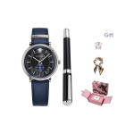 Versace Kvartsikell Hall sihver Meeste Kellad VBQ080017+VRJCA0123 Small Blue Watch+Signature Pen