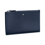 Montblanc Artisan Series T&otilde;mblukuga Nahast K&auml;ekott Sidur V&auml;ike Meeste k&auml;ekotid Sinine 128573 Basic Set (Bag+Dust Bag)
