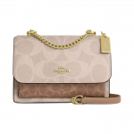 Coach Klare 21 kaetud l&otilde;uendist crossbody &otilde;lakott Naiste kotid Beež Pruun CY678-IMXI9 Basic Set (Bag+Dust Bag)