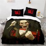 K&otilde;hedus Hirm Hambaarst Film Voodipesu Komplekt Poisid T&uuml;drukud Twin Queen Suurusega Voodi Poisid T&auml;iskasvanud Mood Kodu Tekstiil Comforter (quilt)-EU Single(135*200cm)3pcs