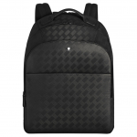 Montblanc Style 3.0 Kuusnurkne Valge T&auml;he Logo T&auml;isteranahast Seljakott Suur Unisex seljakott Must MB199845 Basic Set (Bag+Dust Bag)