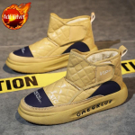 Libistatavad Meeste Lumesaapad Soojad K&uuml;lmakindlad V&auml;litingimustes Matkamine Mehelikud Talvesaapad Paks Pl&uuml;&uuml;s Luksuslik Mood Vabaaja Fliis Mugavad 39