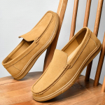 Suurused 48 49 50 Meeste Mood Suede Nahast Libisevad Mokassiinid S&otilde;idujalatsid Pehme Tald Vabaaja Korterid dropshipping 38 pruun