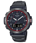 Casio Pro Trek Meeste Roostevabast Terasest 100M Veekindel Digitaalne Alarmi Kvartsikell PRW-50YT-1 hall v&auml;rv