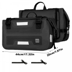 Multifunktsionaalsed sadulakotid mootorratastele 2 tk Veekindel mootorratta k&uuml;lgkott reisimiseks Mootorratta tarvikud must