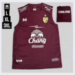 Tank Top treenings&auml;rk varrukateta THAILANDI rahvuskoondise jalgpallis&auml;rk &uuml;mmarguse kaelusega pol&uuml;estervorm sport v&auml;ljas unisex elevandi logo M