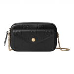 Gucci GG-reljeefse nahaga kaamerakott kuldse ketiga rihmaga Naistele igap&auml;evaseks kasutamiseks Gift Set(Basic Set+Box+Shopping Bag)