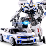 HAIZHIXING 19CM Muundatavad m&auml;nguasjad Poistele Lahe Tankimudel Anime tegelaskujud Dinosaurus Robot Auto Filmiklassika Laste kingitus H604 gray