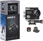 AKASO Brave 4 spordikaamera 4K30FPS 20MP WiFi-ga Pildistabilisaator V&auml;lise mikrofoni tugi Kompaktne 30M veealune kaamera koos
