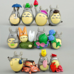 12 tk Joonisfilmikujuke Totoro Minikuju Armsad M&auml;nguasjad Toakujundid Kawaii Kass Loomamudel M&auml;nguasi Lastekingitused Moodne Kollektsioon
