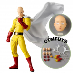 Originaal Kaiyodo One Punch Man Liigendatud Tegevuskuju Mudel M&auml;nguasjad Saitama Amazing Yamaguchi Revoltech Saitama Anime Kollektsioon
