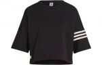 Adidas Originals Klassikaline 3-pakiline triipude kollektsioon langevate &otilde;lgadega T-s&auml;rk Naiste Must IB7310 M